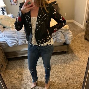 Faux leather jacket